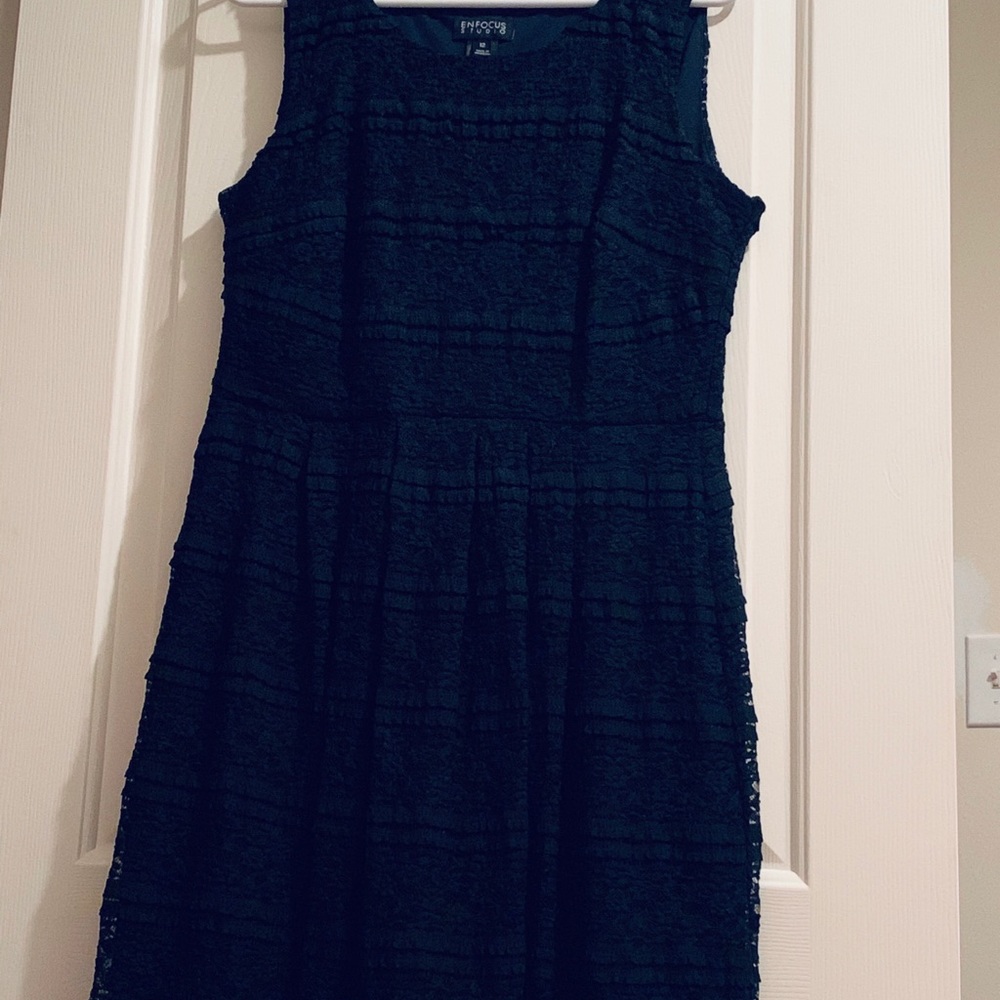 Black Lace Sleeveless Dress